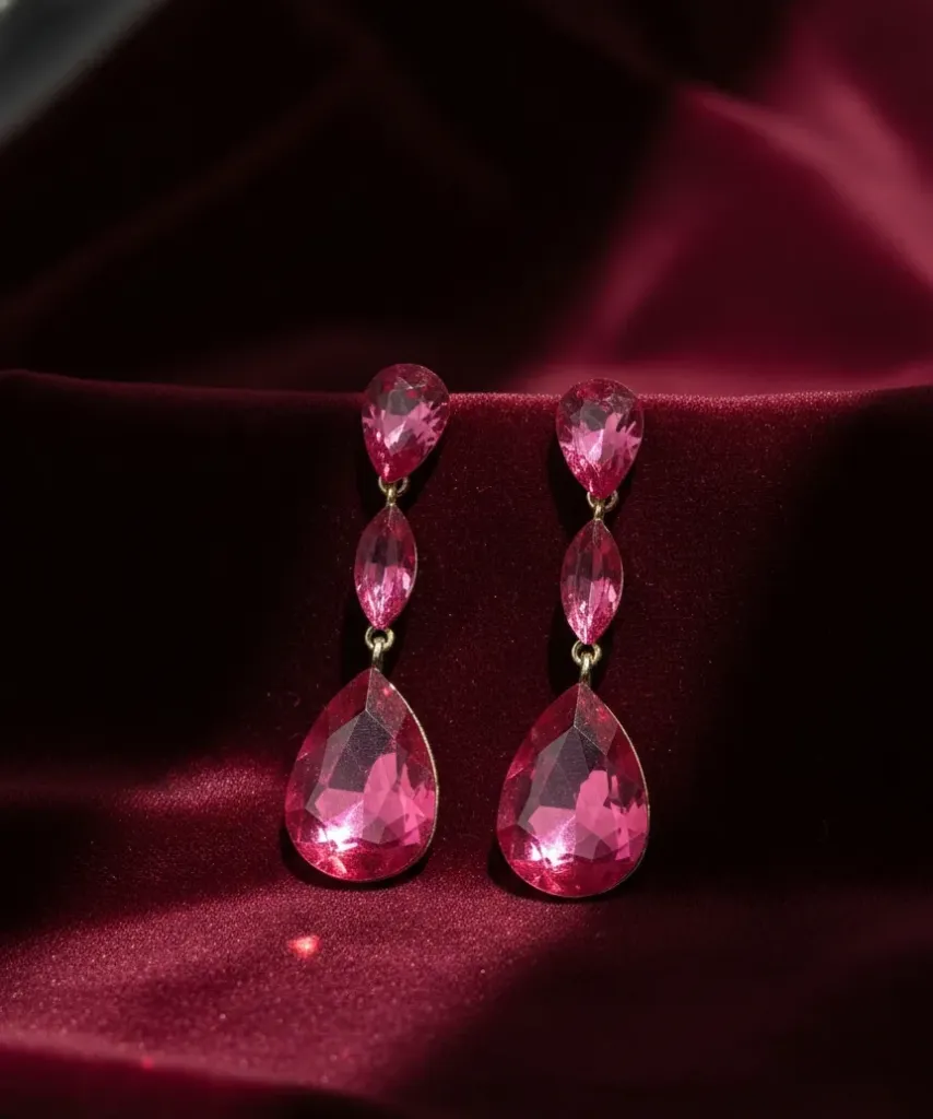 Hot Pink Evening Party Wear